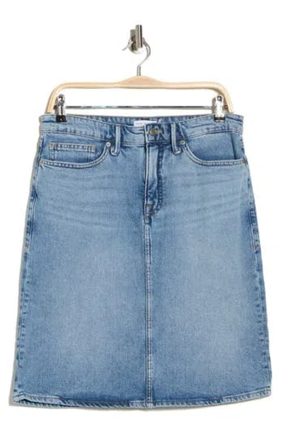 Good American Good '90s Denim Midi Skirt In Blue