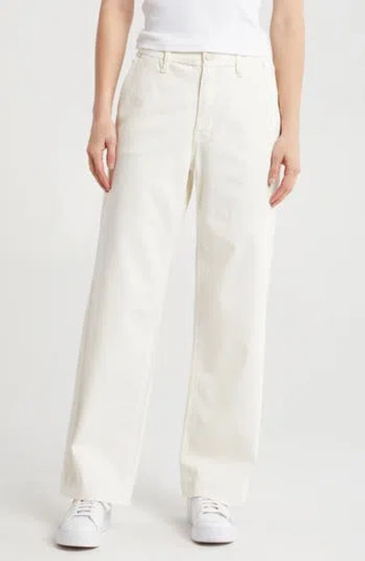 Good American Good '90s High Waist Carpenter Jeans In Ivory