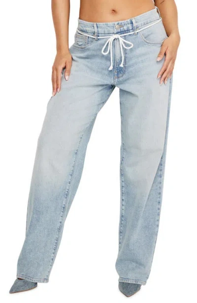 Good American Good 90s Loose Drawstring In Indigo666
