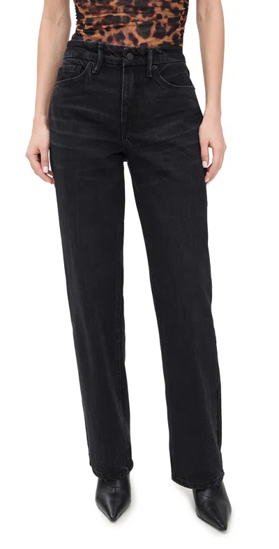 Good American Good 90s Relaxed Jeans Black406