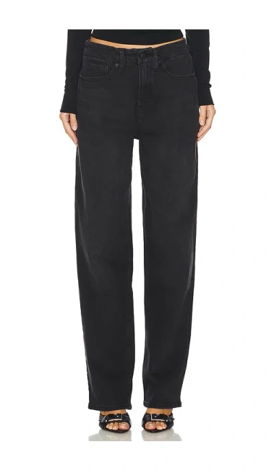 Good American Good 90s Straight Jeans In Black348