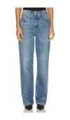 Good American Womens Indigo338 Good Curve Straight-leg High-rise Stretch-denim Jeans In Indigo575