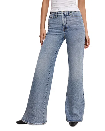 Good American Good America Good Waist High Rise Palazzo Jeans In I746