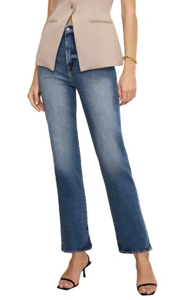 Good American Good Boy High Waist Ankle Straight Leg Jeans In Indigo871