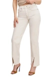 Good American Good Boy Split Hem Straight Leg Jeans