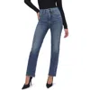 Good American Good Boy Step Hem High Waist Ankle Straight Leg Jeans In Indigo604