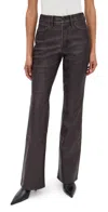 Good American Good Classic Bootcut Faux Leather Pants Vamp001 In Black