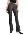 Good American Good Classic Faux Leather Bootcut Pants In Black