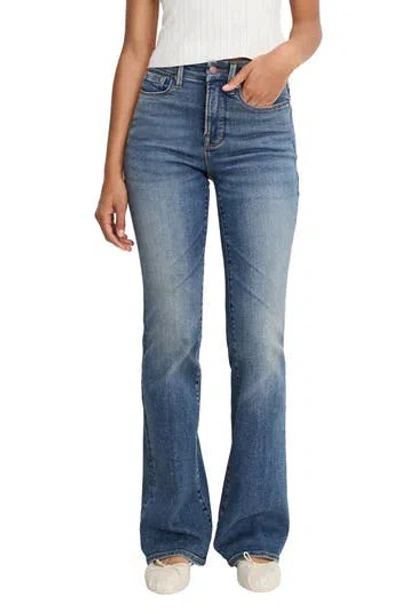 Good American Good Classic High Waist Bootcut Jeans In Indigo1128