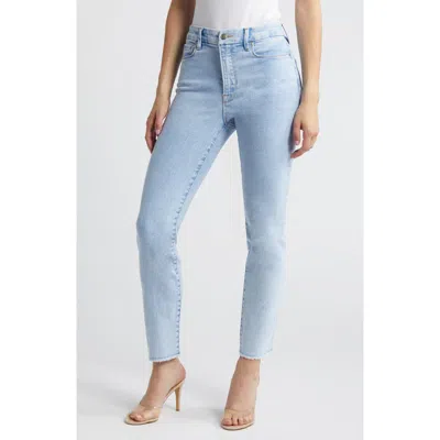 Good American Good Classic Inset Ankle Slim Jeans In Indigo454