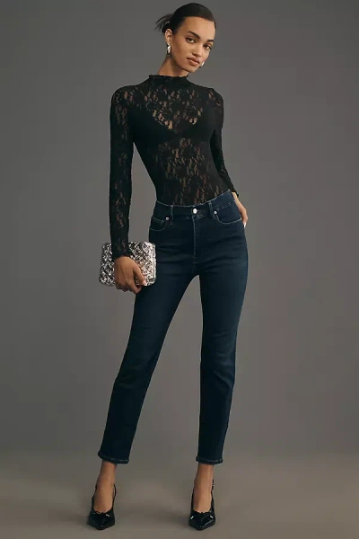 Good American Good Classic Split Pocket Jeans In Blue