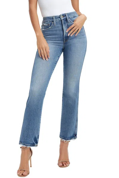 Good American Good Curve Straight Jean In Indigo In Multi