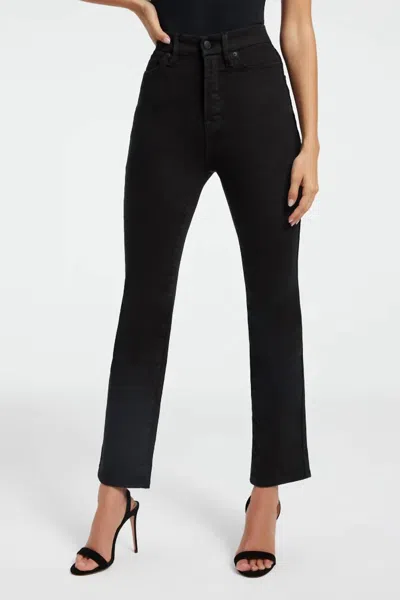 Good American Good Curve Straight Jeans In Black In Multi