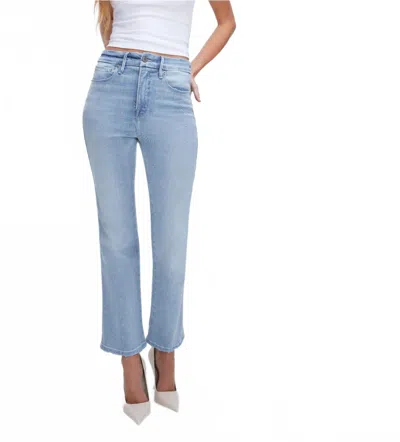 Good American Good Curve Straight Jeans In Blue