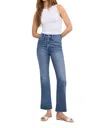 Good American Good Legs Soft-tech High Waist Ankle Straight Leg Jeans In Multi