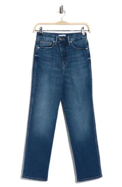 Good American Good Curve Straight Leg Jeans In Blue