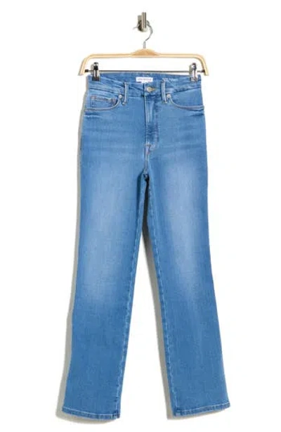 Good American Good Curve Straight Leg Jeans In Blue