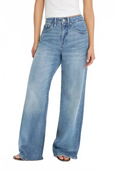 Good American Good Ease Relaxed Jeans In Indigo 575 In Blue
