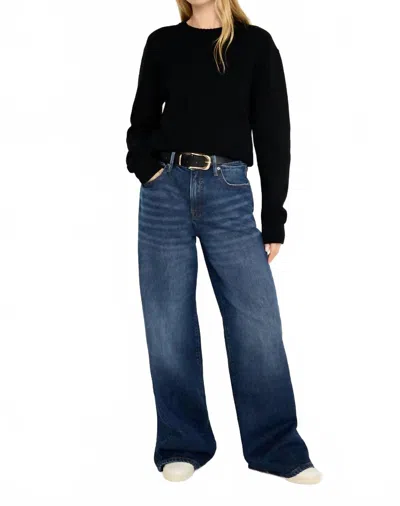 Good American Good Ease Relaxed Jeans In Indigo In Blue