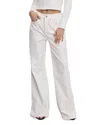 Good American Good Ease Rhinestone Pinstripe Wide Leg Jeans In Clw