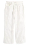 Good American Good Ease Rhinestone Pinstripe Wide Leg Jeans