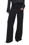 Good American Womens Black Good Ease Rhinestone-embellished Wide-leg Recycled Denim-blend Jeans In Black323