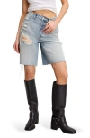 Good American Good Extreme Barrel Denim Shorts In Indigo809