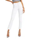 GOOD AMERICAN GOOD HIGH RISE STRAIGHT RAW HEM JEANS IN W037