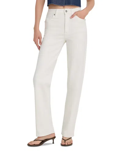 Good American Womens White001 Vintage Straight-leg Ankle Denim Jeans