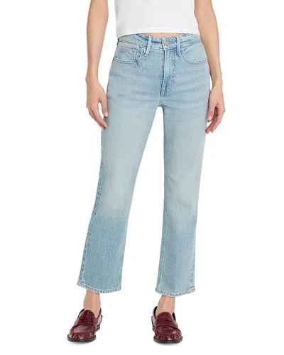 Good American Good Icon High Rise Straight Ankle Jeans In Indigo1137 In Blue