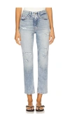 Good American Good Icon Straight Ankle Jeans In Blue