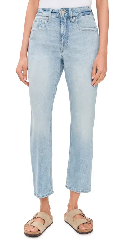 Good American Good Icon Straight Ankle Jeans Indigo1137 In Blue