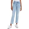 Good American Good Legs Button Fly Straight Leg Jeans In Indigo400
