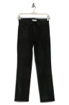 Good American Good Legs Coated Straight Leg Jeans In Black