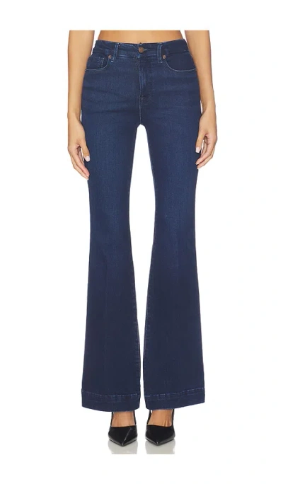 Good American Good Legs Compression Flare Jeans In Blue