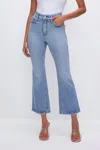 Good American Womens Ga Good Legs Crop Mini Boot-leg Mid-rise Stretch-denim Jeans Indigo510 In Multi