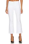 GOOD AMERICAN GOOD LEGS CROP MINI BOOT JEAN IN WHITE001