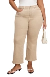 Good American Good Legs Crop Mini Bootcut Jeans In Neutral