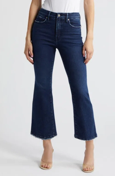 Good American Good Legs Crop Mini Bootcut Jeans In Blue224
