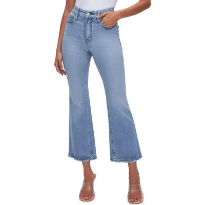 Good American Good Legs Crop Mini Bootcut Jeans In Indigo510