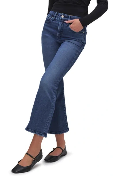 Good American Good Legs Crop Mini Bootcut Jeans In Indigo625