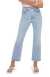 Good American Womens Ga Good Legs Crop Mini Boot-leg Mid-rise Stretch-denim Jeans Indigo510 In Indigo715