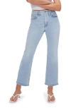 GOOD AMERICAN GOOD AMERICAN GOOD LEGS CROP MINI BOOTCUT JEANS