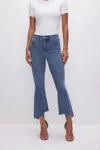 Good American Good Legs Cropped Mini Bootcut Jean In Indigo In Blue