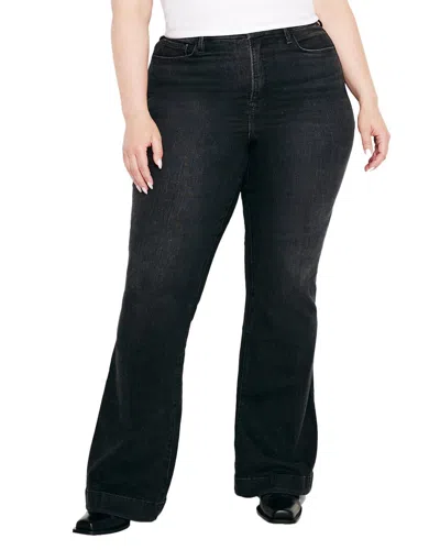 Good American Good Legs Flare Black Jean