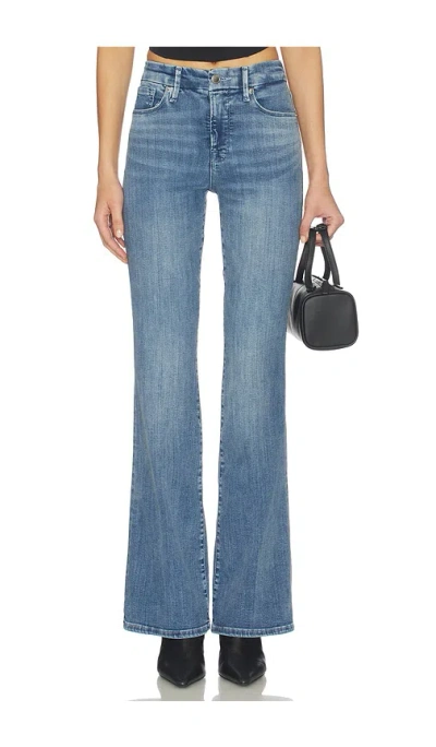 Good American Good Legs Flare Jeans In Black