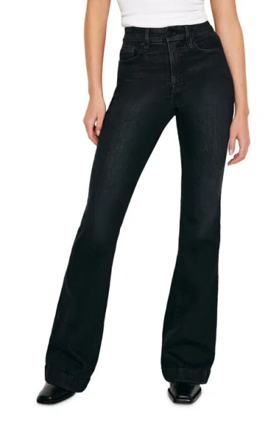 Good American Good Legs Flare Jeans In Black265