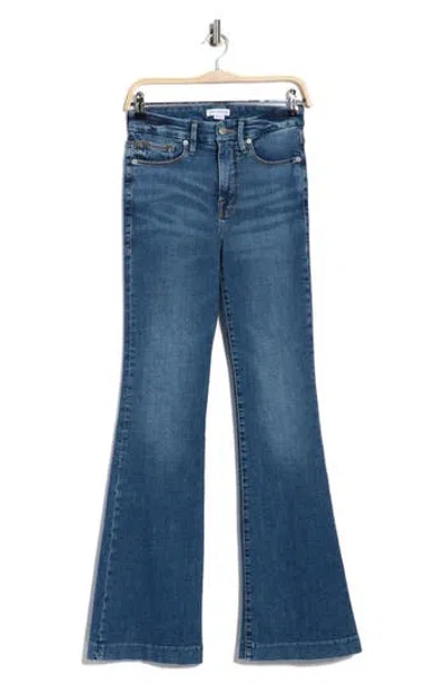 Good American Good Legs Flare Jeans In Blue