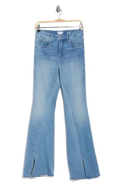Good American Good Legs Flare Jeans In Blue