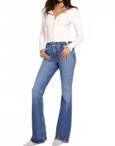 Good American Good Legs Flare Jeans In Indigo In Blue